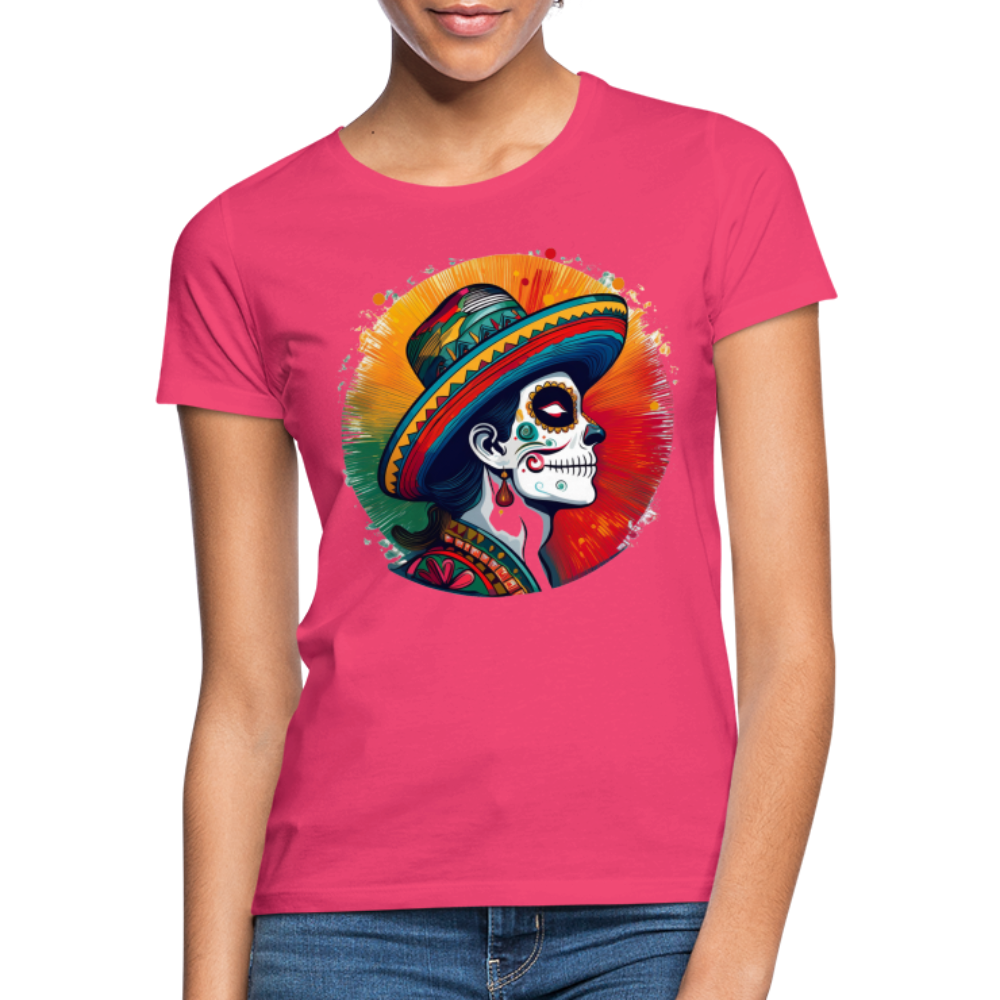 T-Shirt Ladies Mexico "La Catrina Side" - Azalea