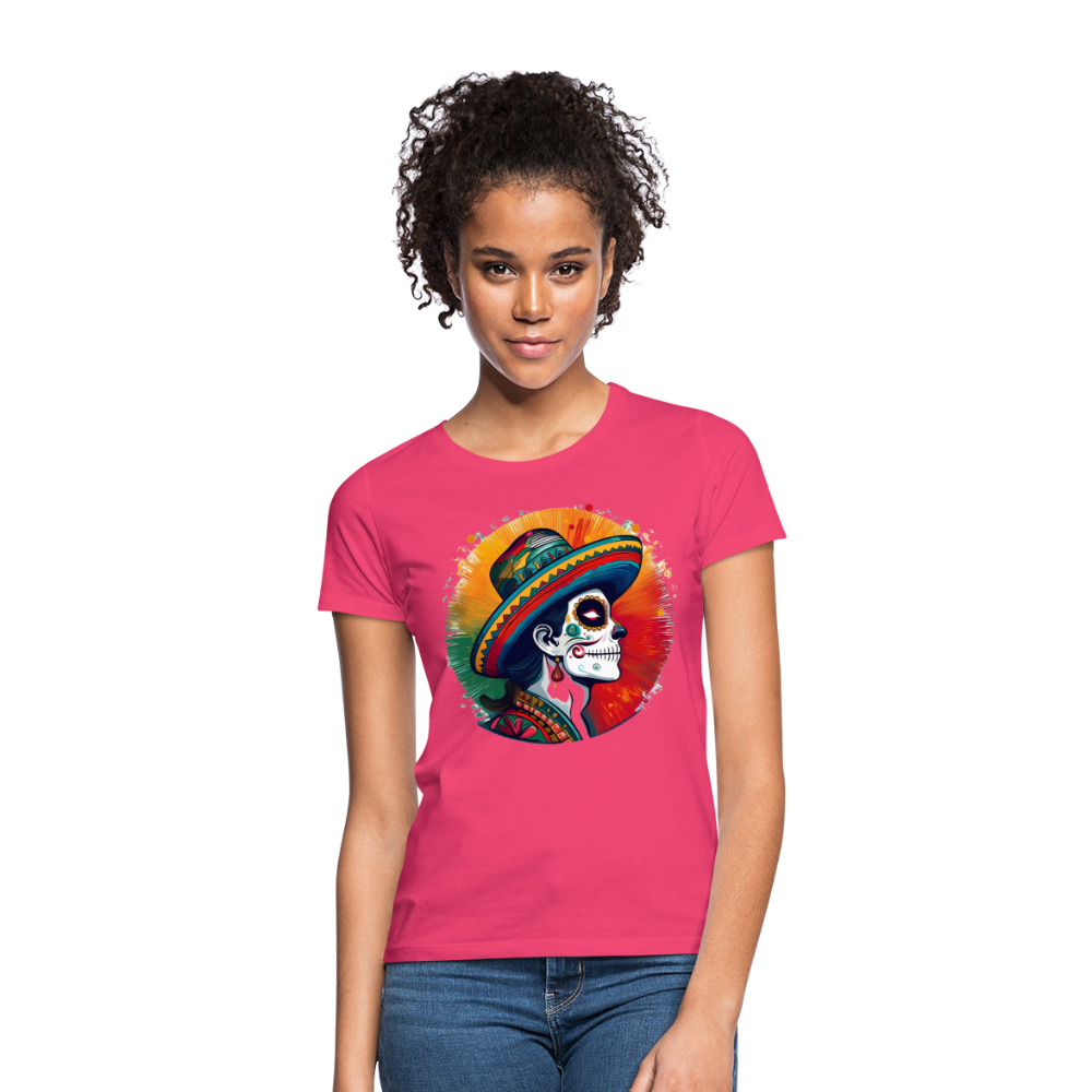 T-Shirt Ladies Mexico "La Catrina Side" - Azalea