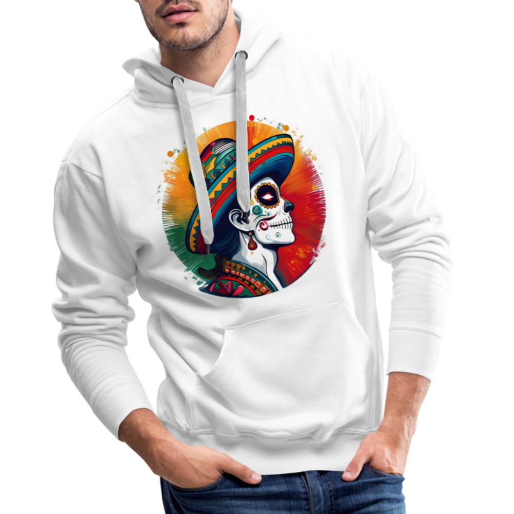 Hoodie Mexico "La Catrina Side" - Weiß