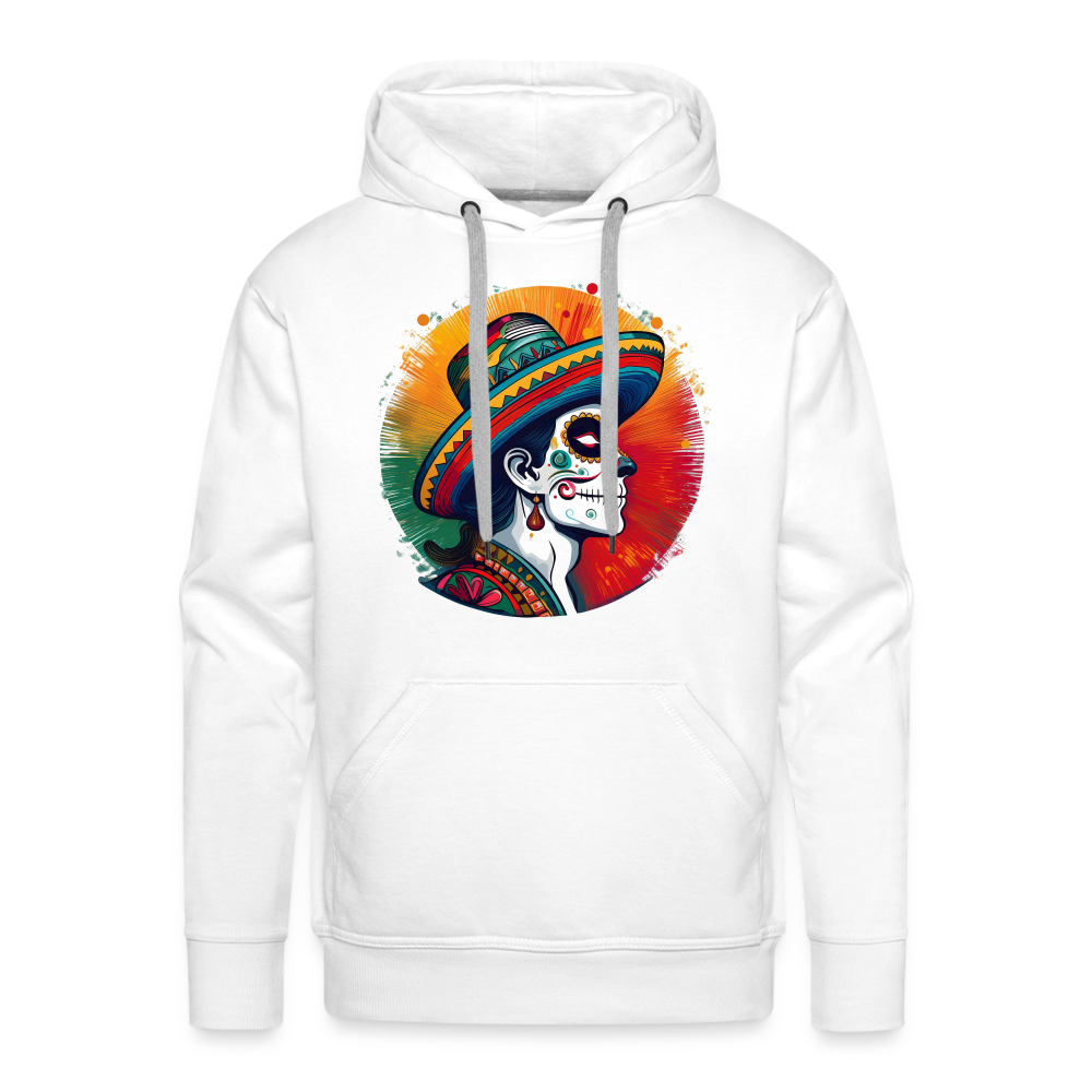 Hoodie Mexico "La Catrina Side" - Weiß