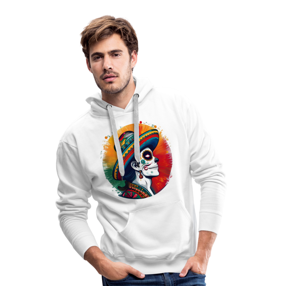Hoodie Mexico "La Catrina Side" - Weiß