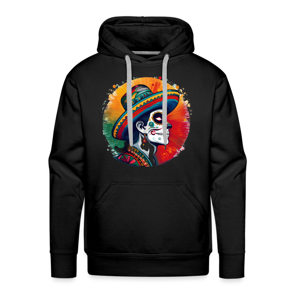Hoodie Mexico "La Catrina Side" - Schwarz