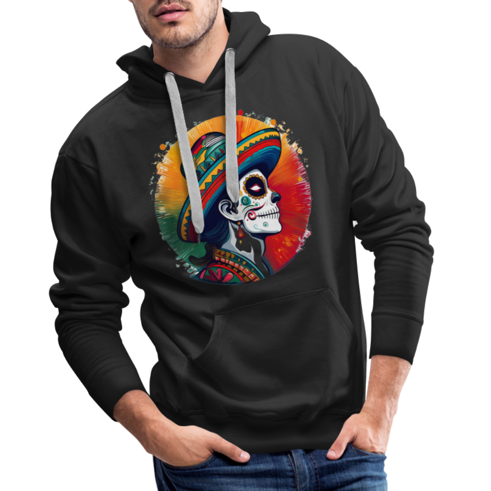 Hoodie Mexico "La Catrina Side" - Schwarz