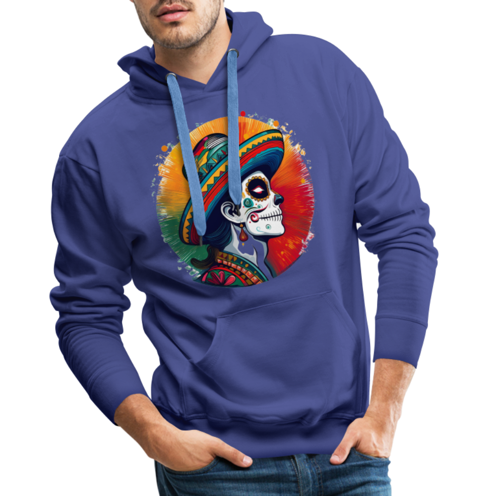 Hoodie Mexico "La Catrina Side" - Königsblau