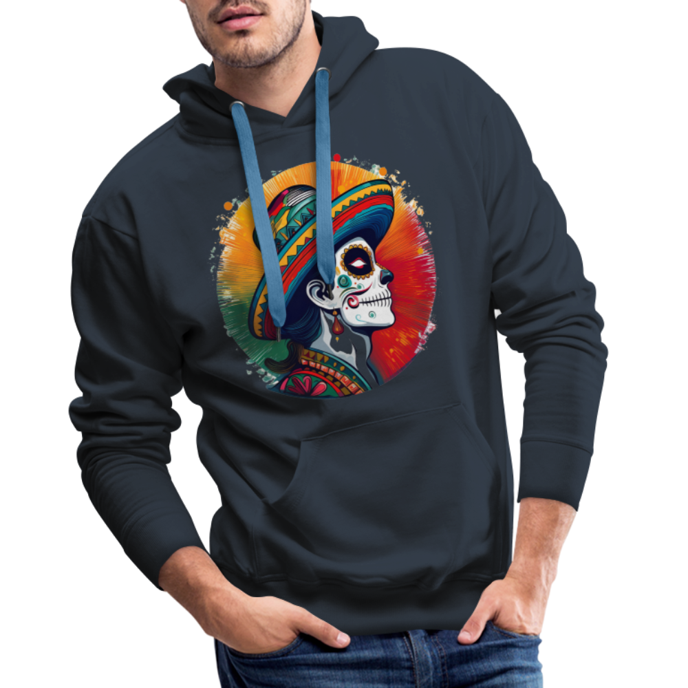 Hoodie Mexico "La Catrina Side" - Navy