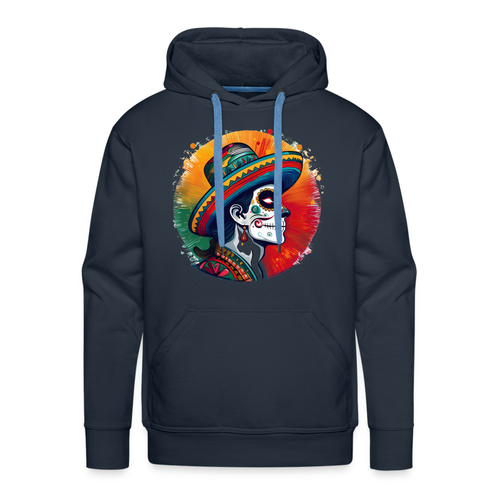 Hoodie Mexico "La Catrina Side" - Navy