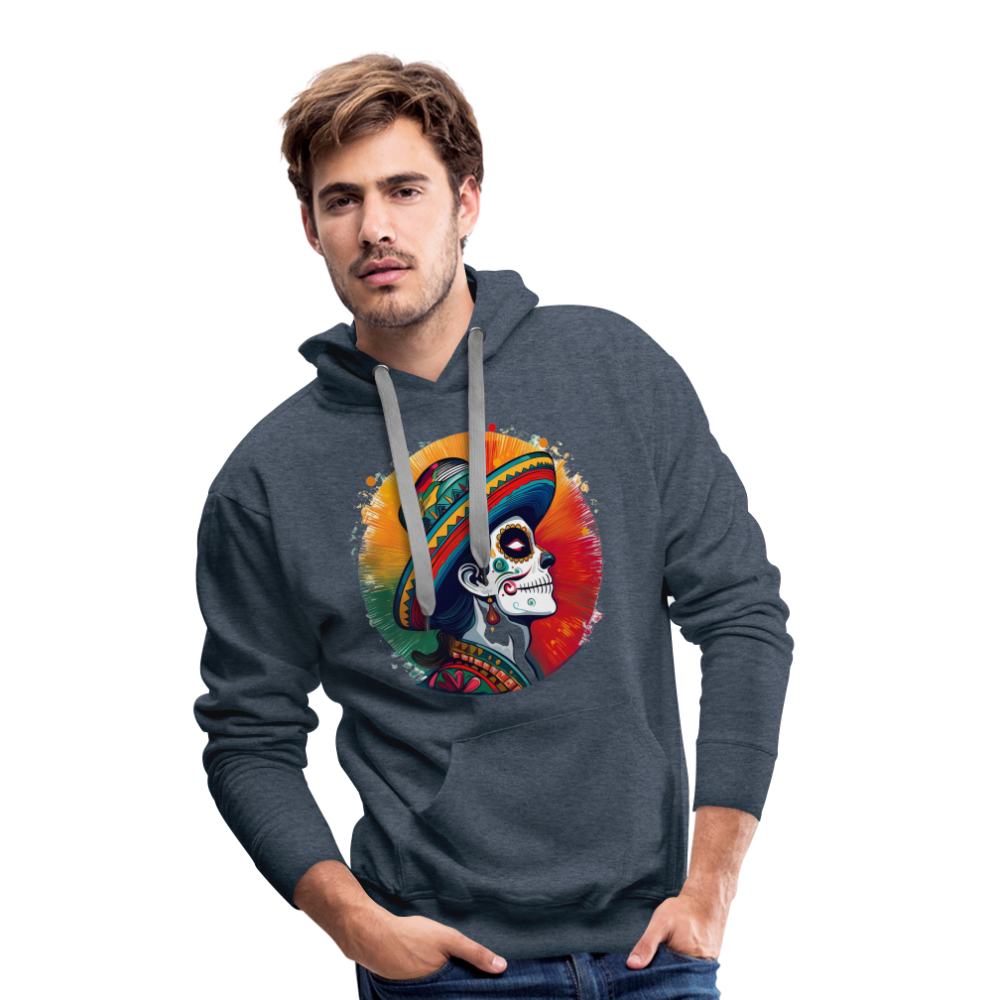 Hoodie Mexico "La Catrina Side" - Jeansblau