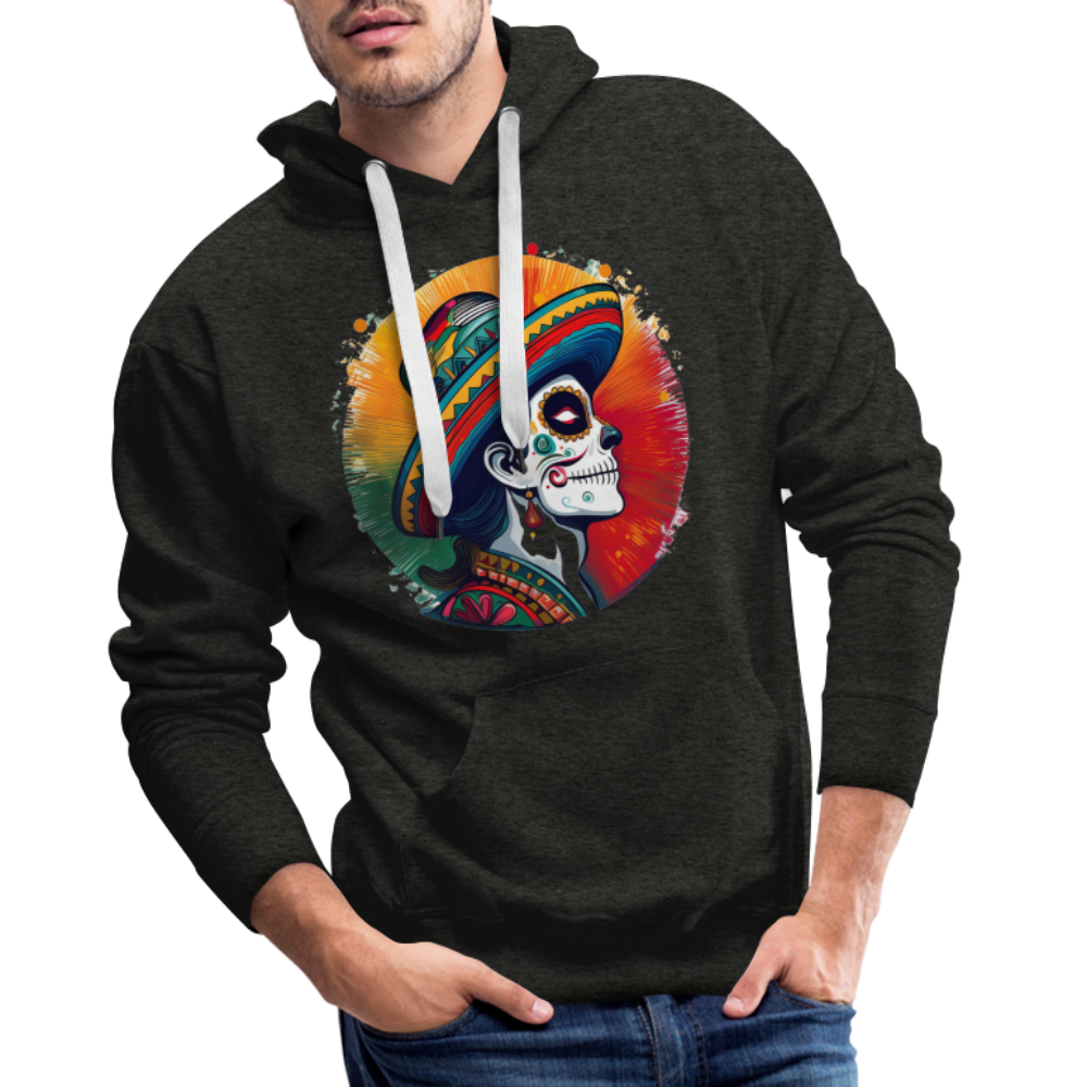 Hoodie Mexico "La Catrina Side" - Anthrazit