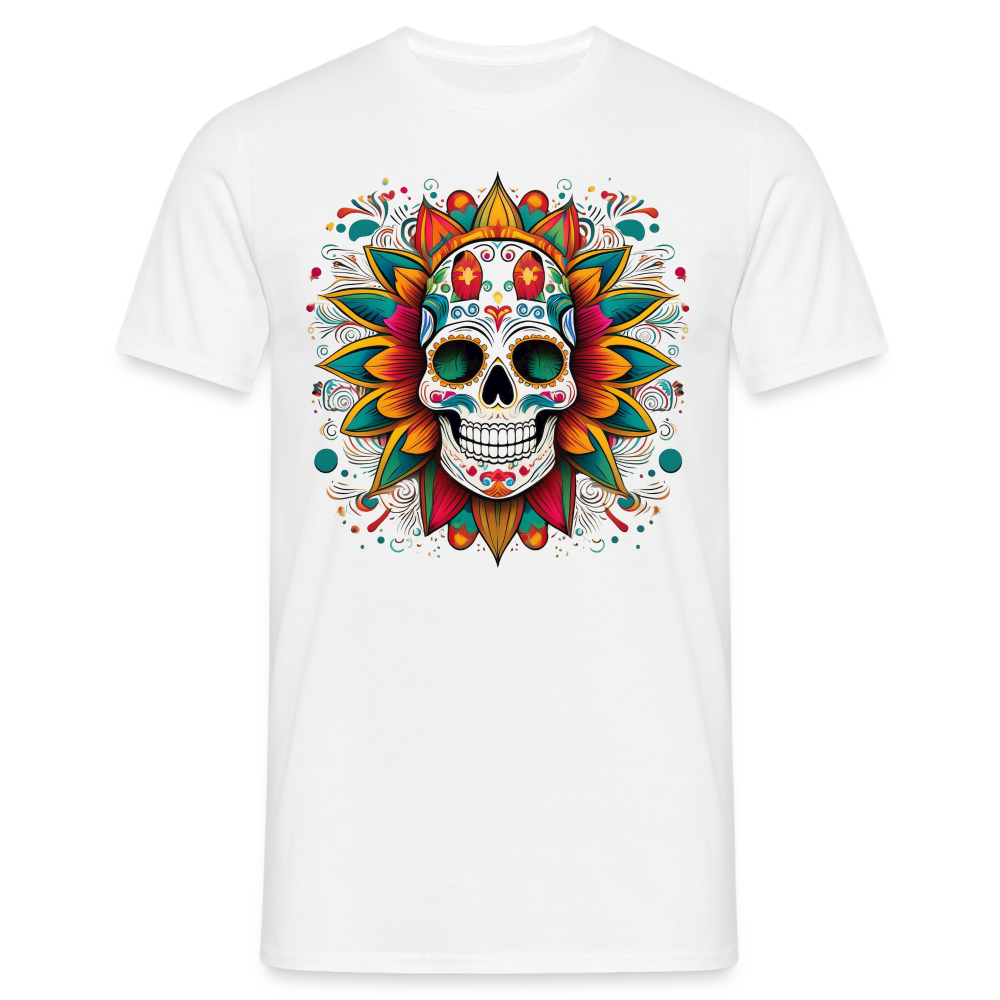 T-Shirt Mexico "Craneo" - Weiß