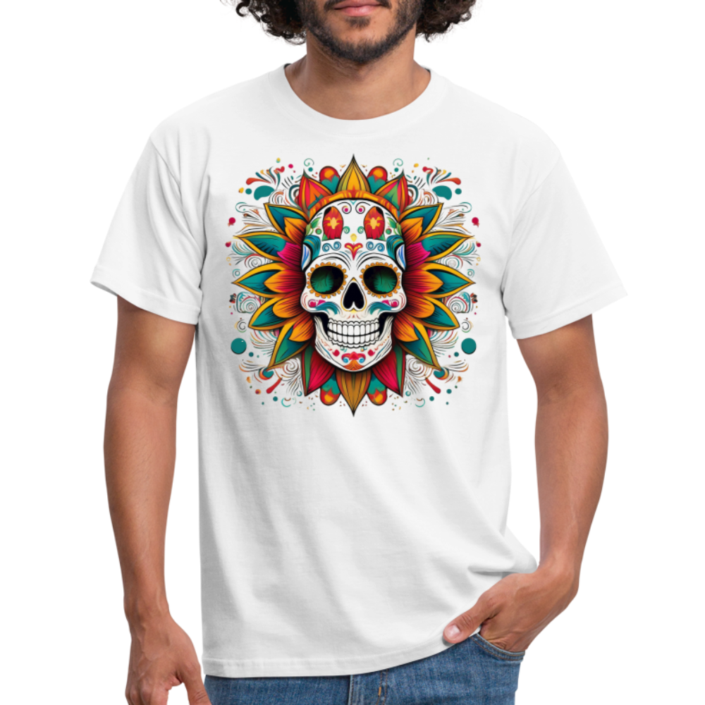 T-Shirt Mexico "Craneo" - Weiß