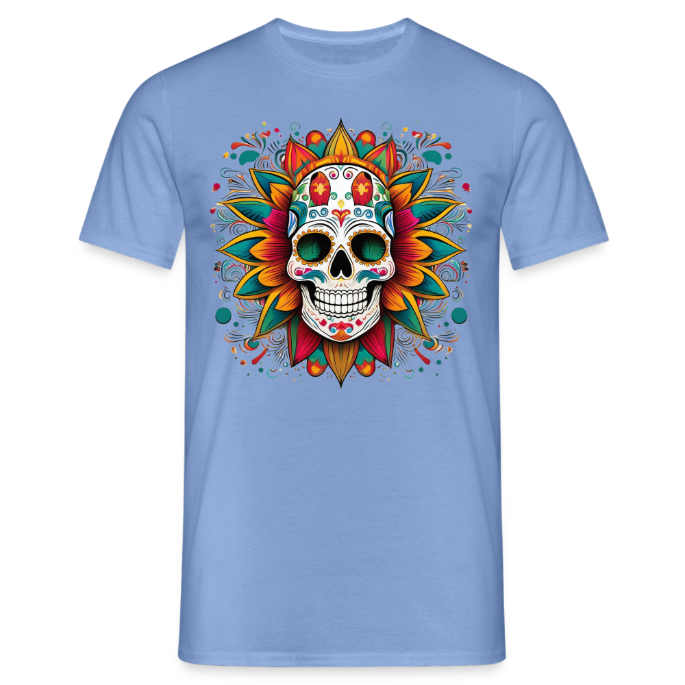 T-Shirt Mexico "Craneo" - carolina blue