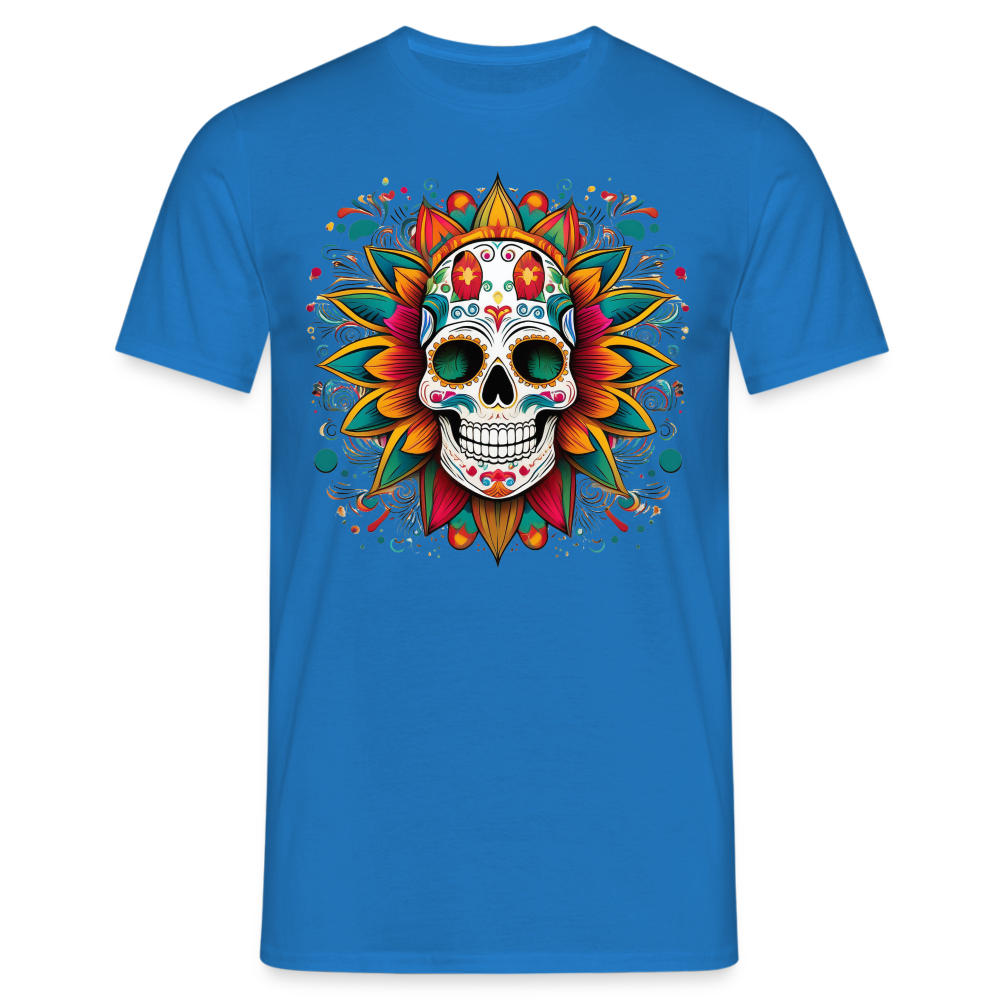 T-Shirt Mexico "Craneo" - Royalblau