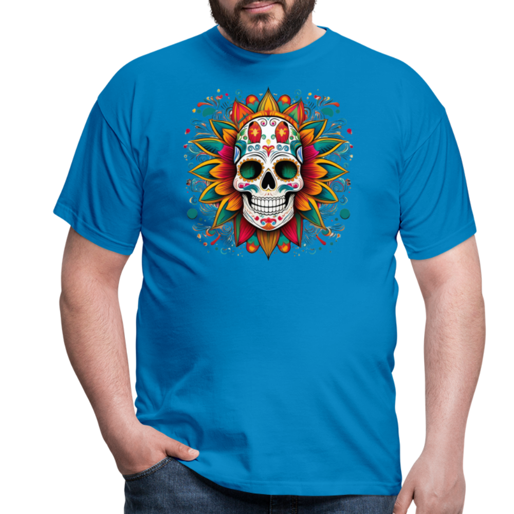 T-Shirt Mexico "Craneo" - Royalblau