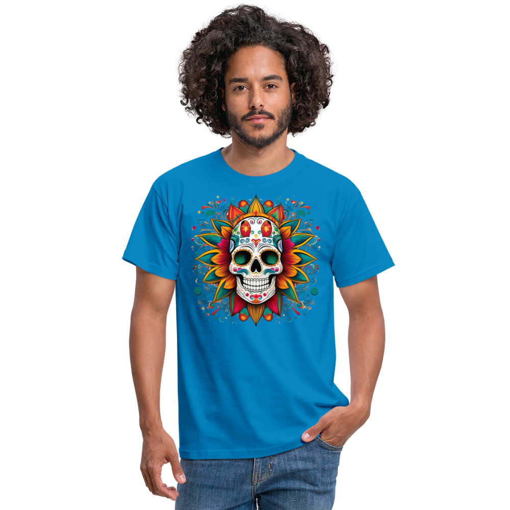 T-Shirt Mexico "Craneo" - Royalblau