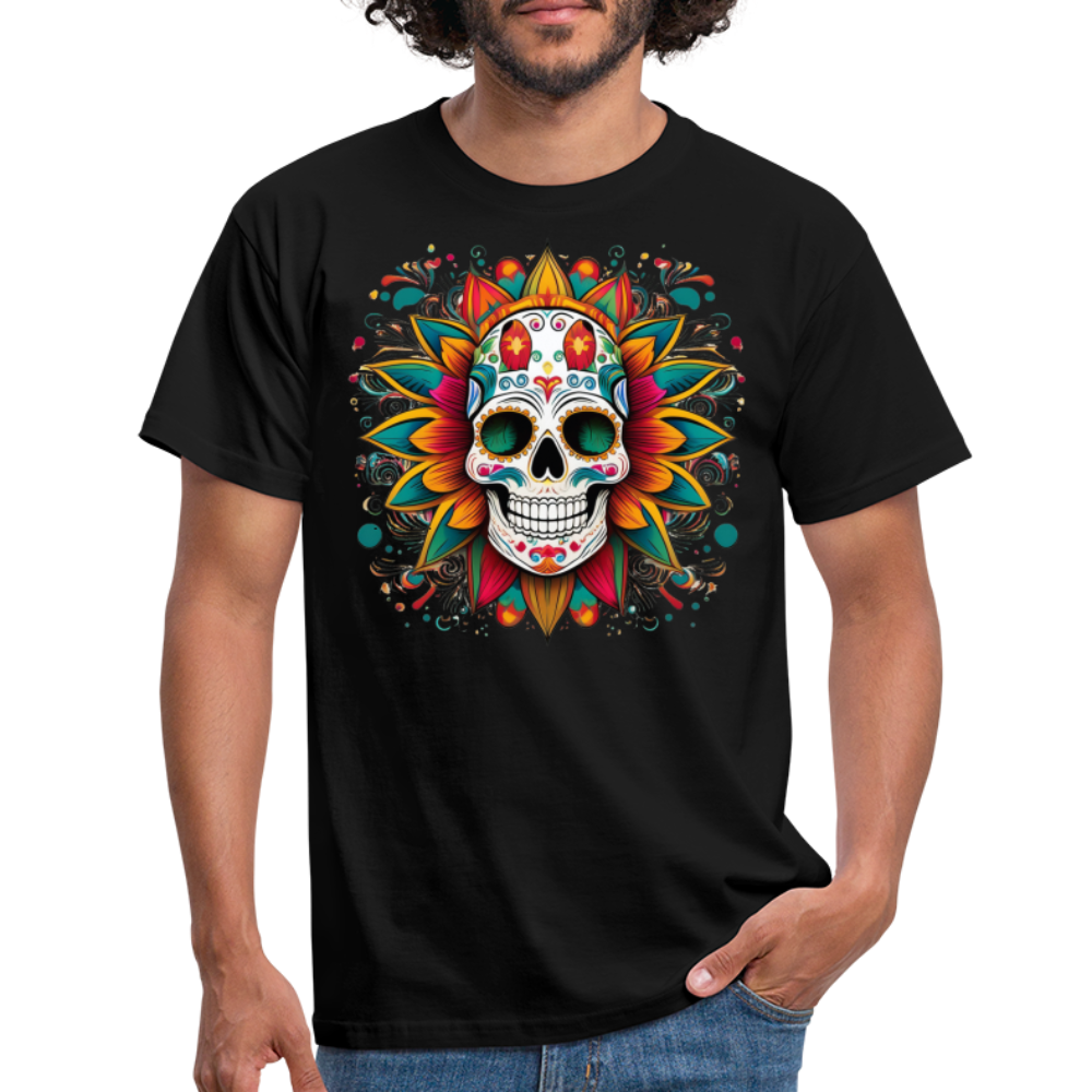 T-Shirt Mexico "Craneo" - Schwarz