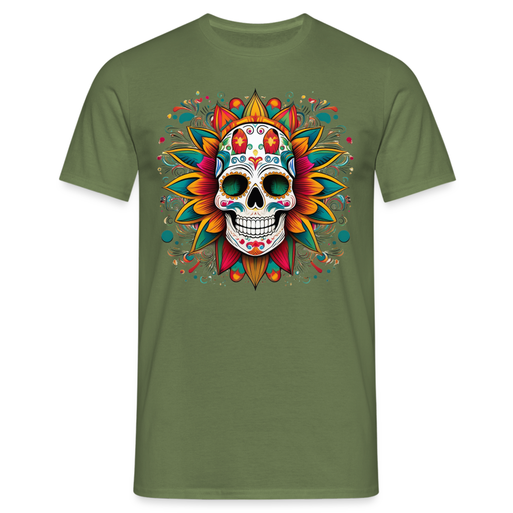 T-Shirt Mexico "Craneo" - Militärgrün