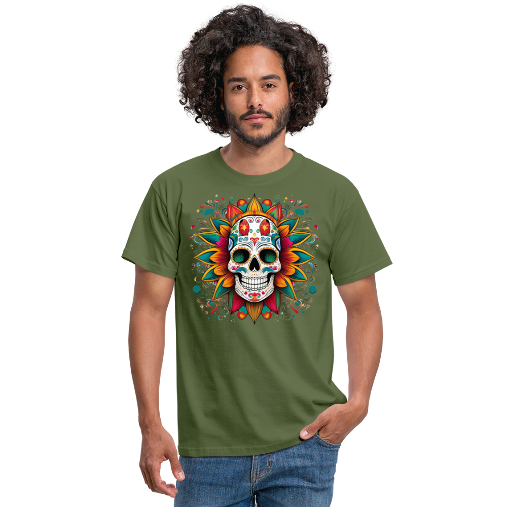 T-Shirt Mexico "Craneo" - Militärgrün