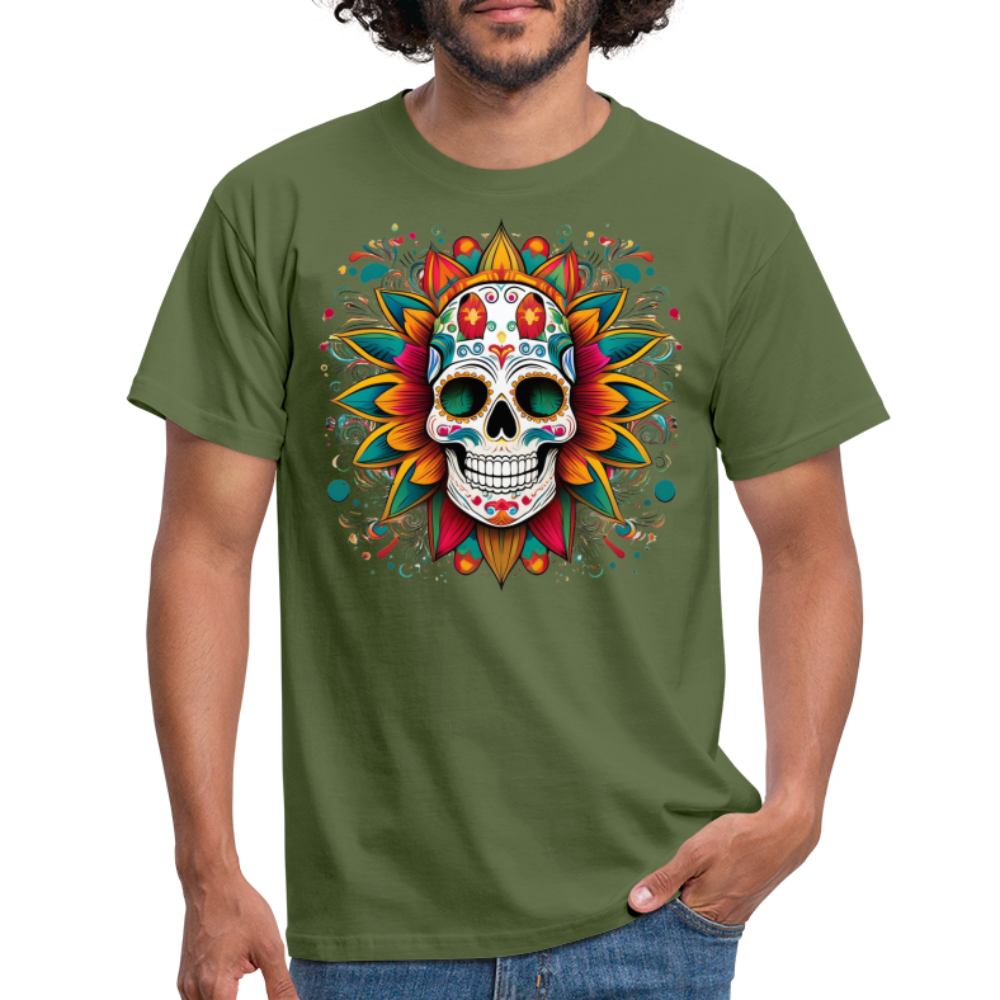 T-Shirt Mexico "Craneo" - Militärgrün