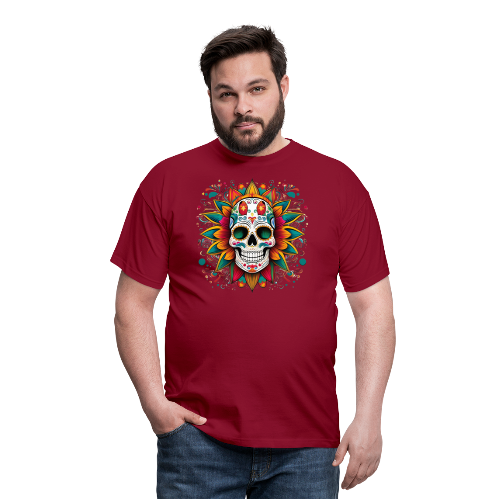 T-Shirt Mexico "Craneo" - Ziegelrot