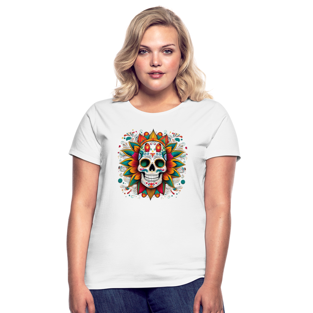 T-Shirt Ladies Mexico "Craneo" - Weiß