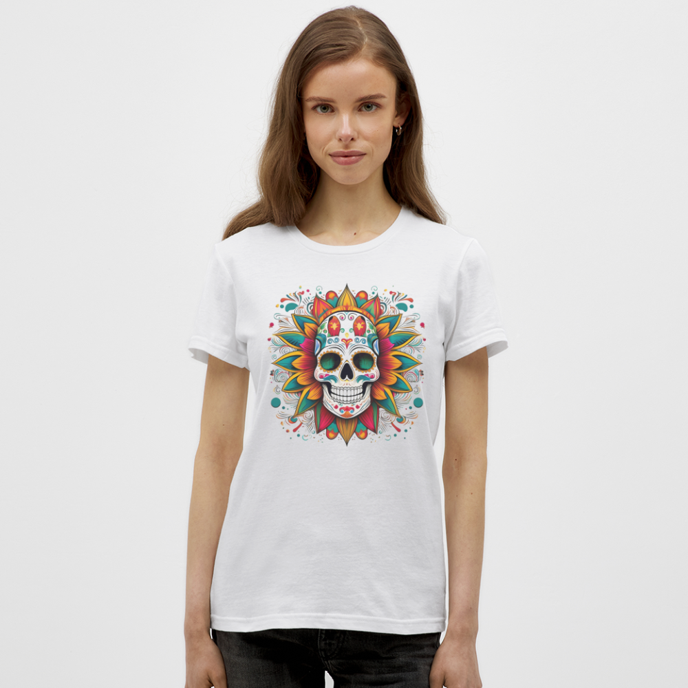 T-Shirt Ladies Mexico "Craneo" - Weiß