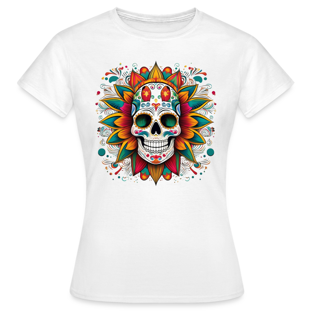 T-Shirt Ladies Mexico "Craneo" - Weiß