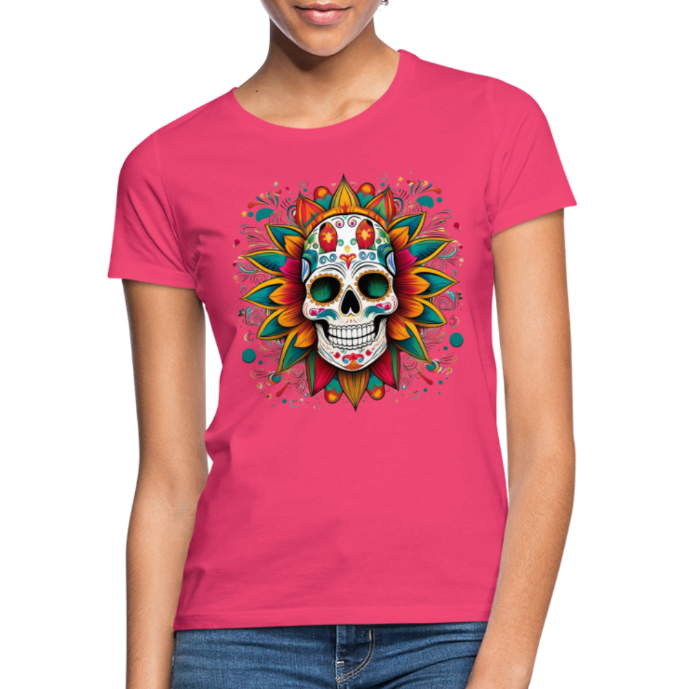 T-Shirt Ladies Mexico "Craneo" - Azalea