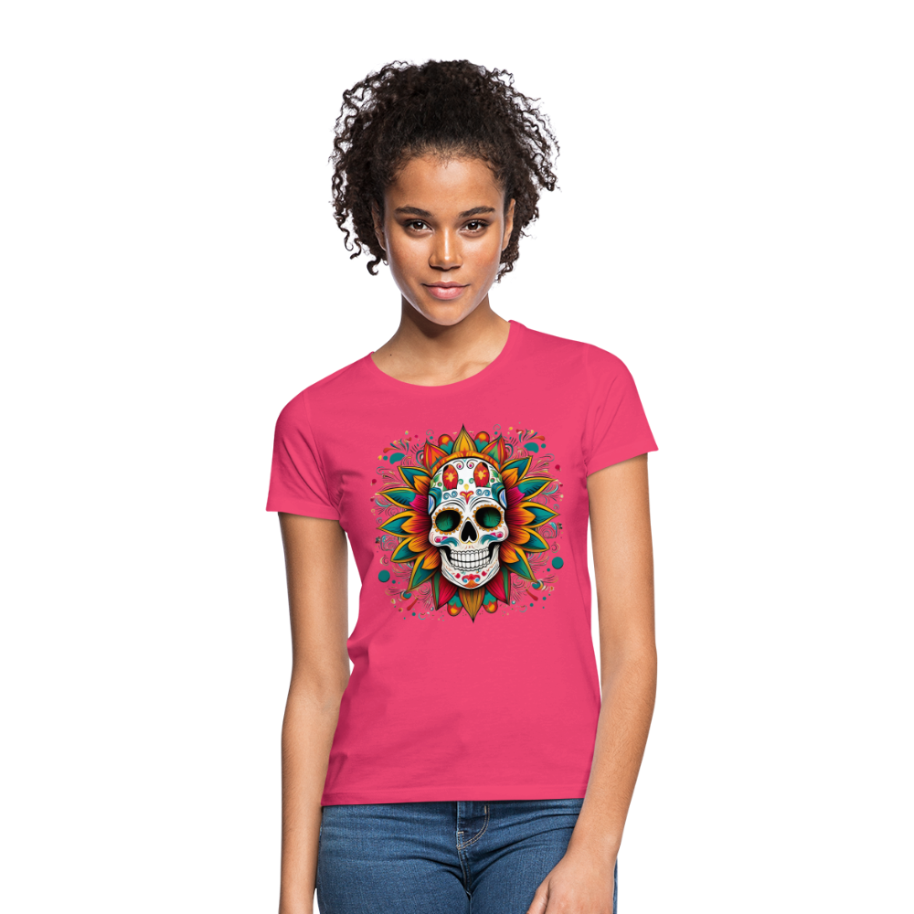 T-Shirt Ladies Mexico "Craneo" - Azalea