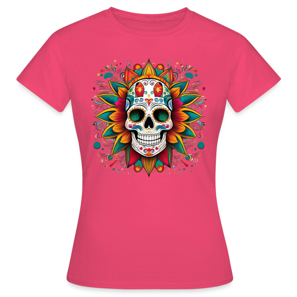 T-Shirt Ladies Mexico "Craneo" - Azalea