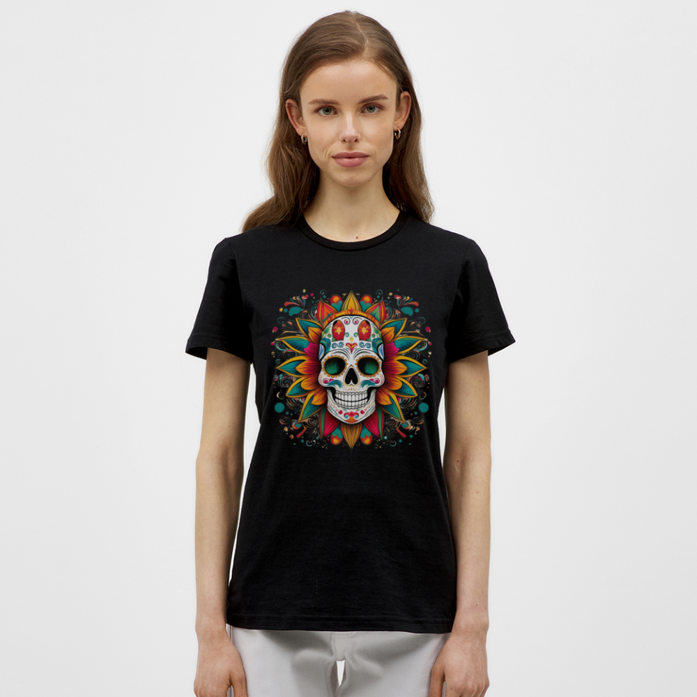 T-Shirt Ladies Mexico "Craneo" - Schwarz