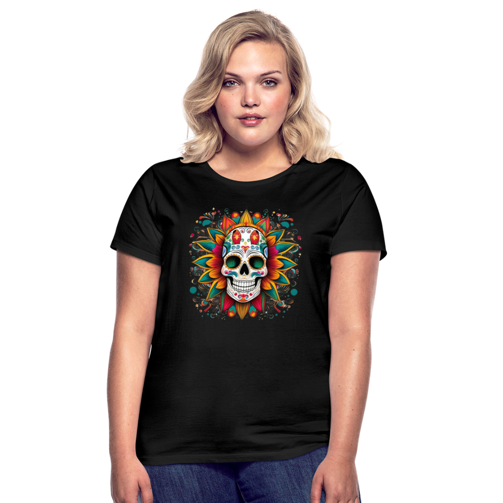 T-Shirt Ladies Mexico "Craneo" - Schwarz