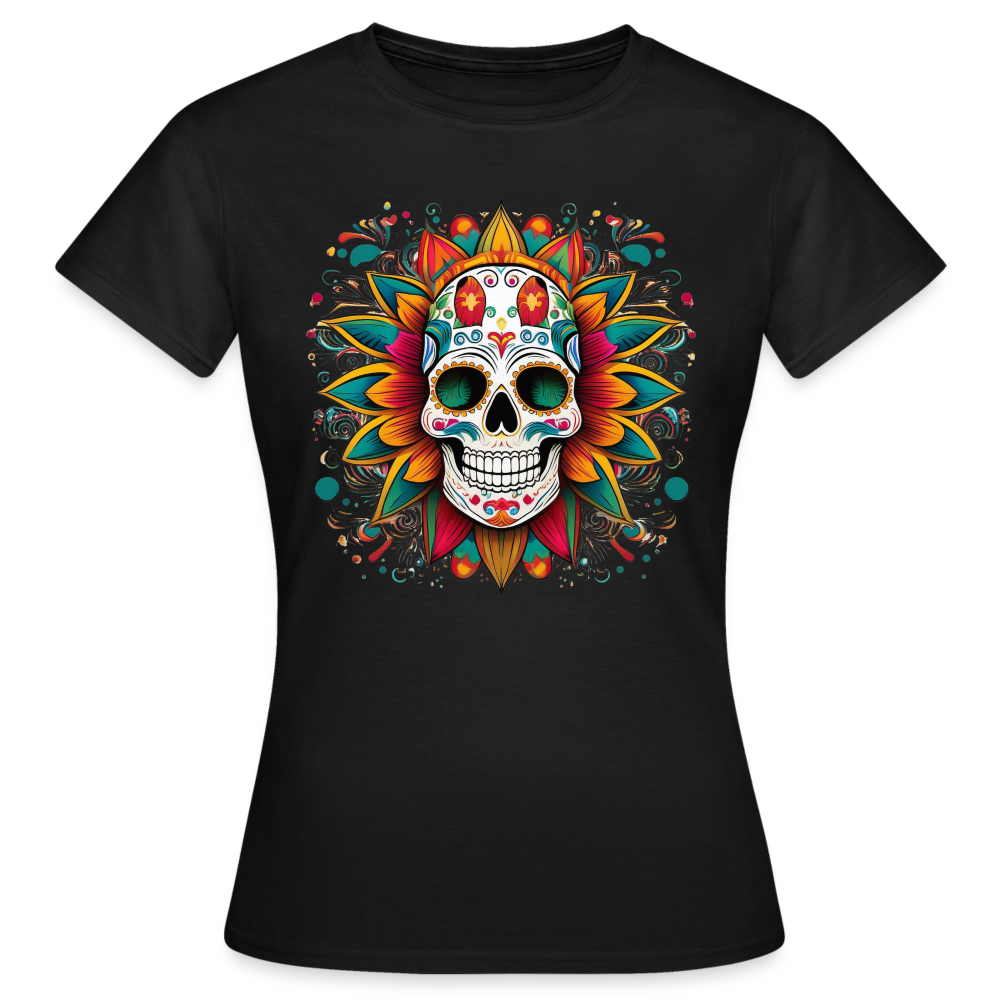 T-Shirt Ladies Mexico "Craneo" - Schwarz