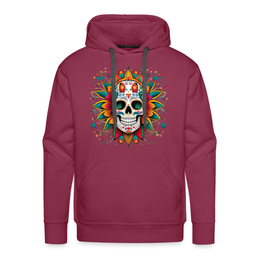 Hoodie Mexico "Craneo" - Bordeaux
