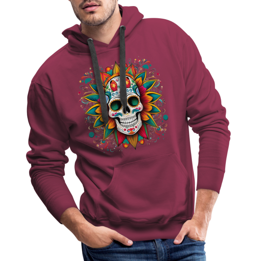 Hoodie Mexico "Craneo" - Bordeaux