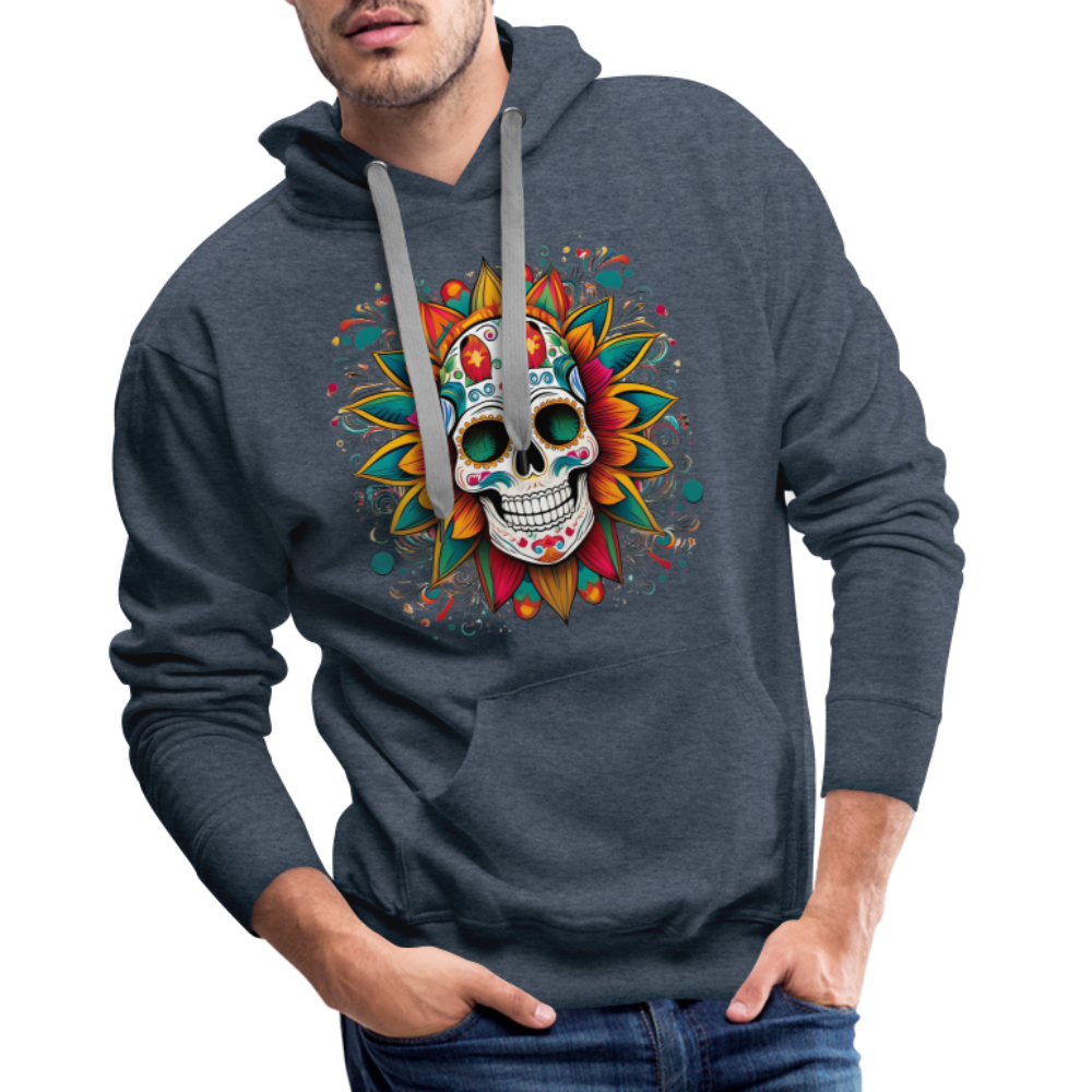 Hoodie Mexico "Craneo" - Jeansblau