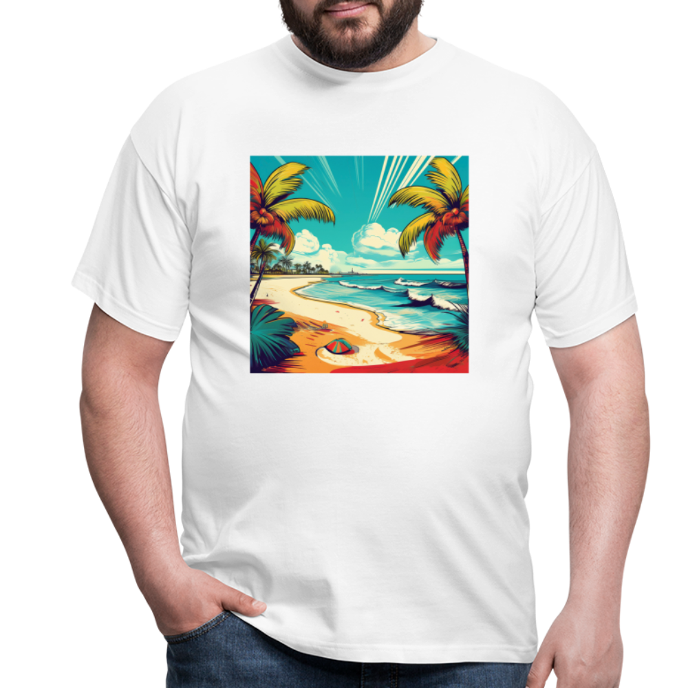 T-Shirt Mexico "Paradise Tulum" - Weiß