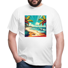 T-Shirt Mexico "Paradise Tulum" - Weiß