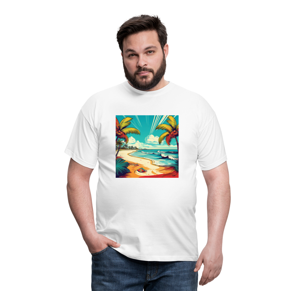 T-Shirt Mexico "Paradise Tulum" - Weiß