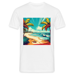 T-Shirt Mexico "Paradise Tulum" - Weiß