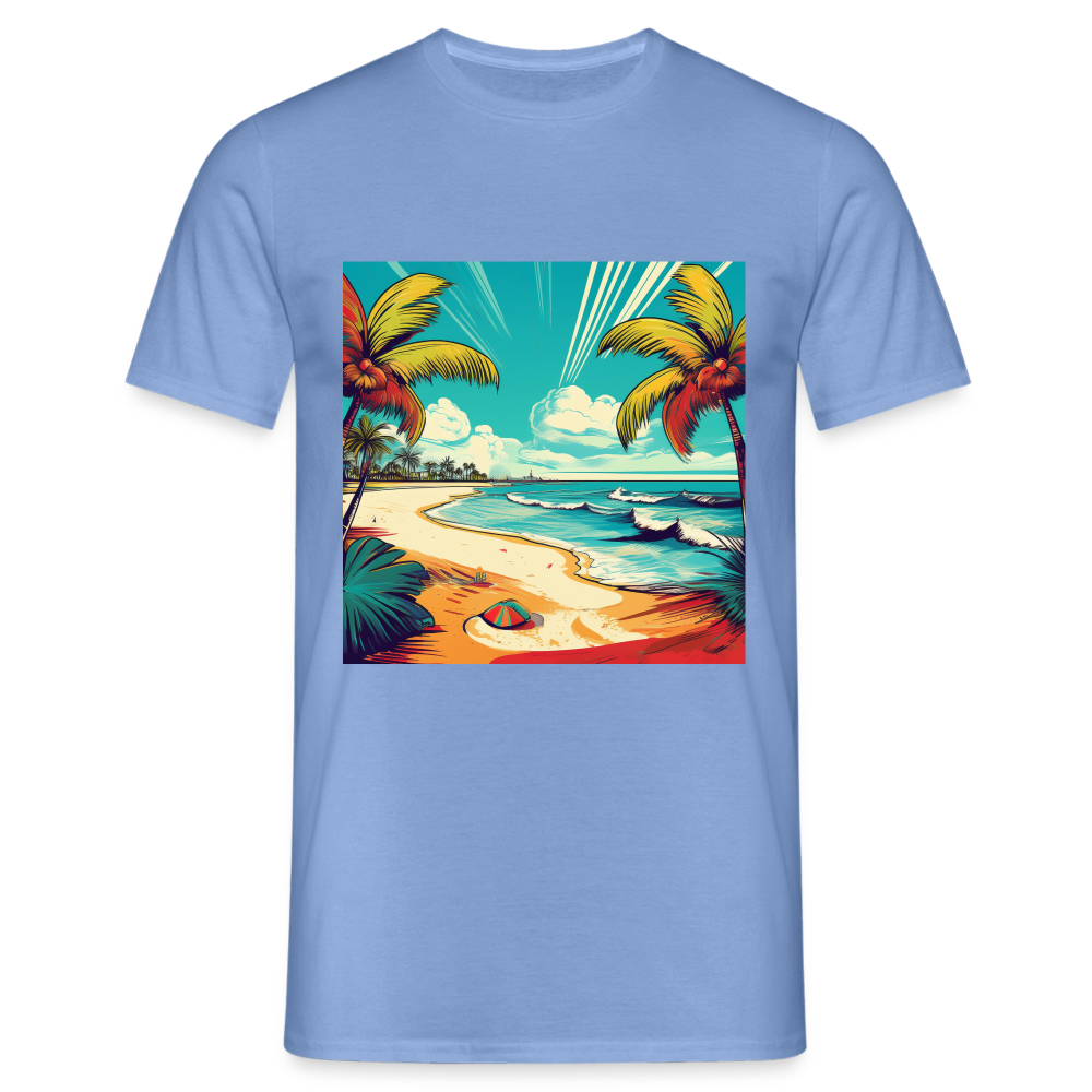 T-Shirt Mexico "Paradise Tulum" - carolina blue