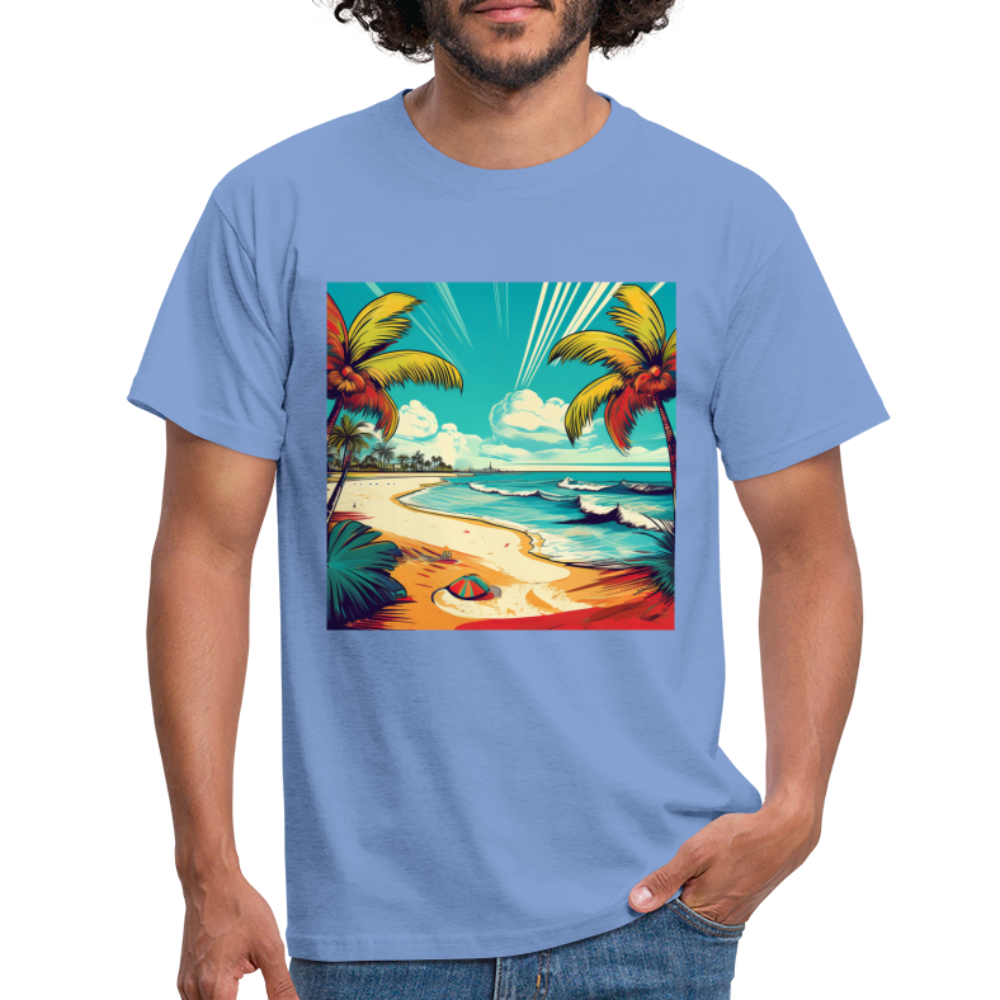 T-Shirt Mexico "Paradise Tulum" - carolina blue