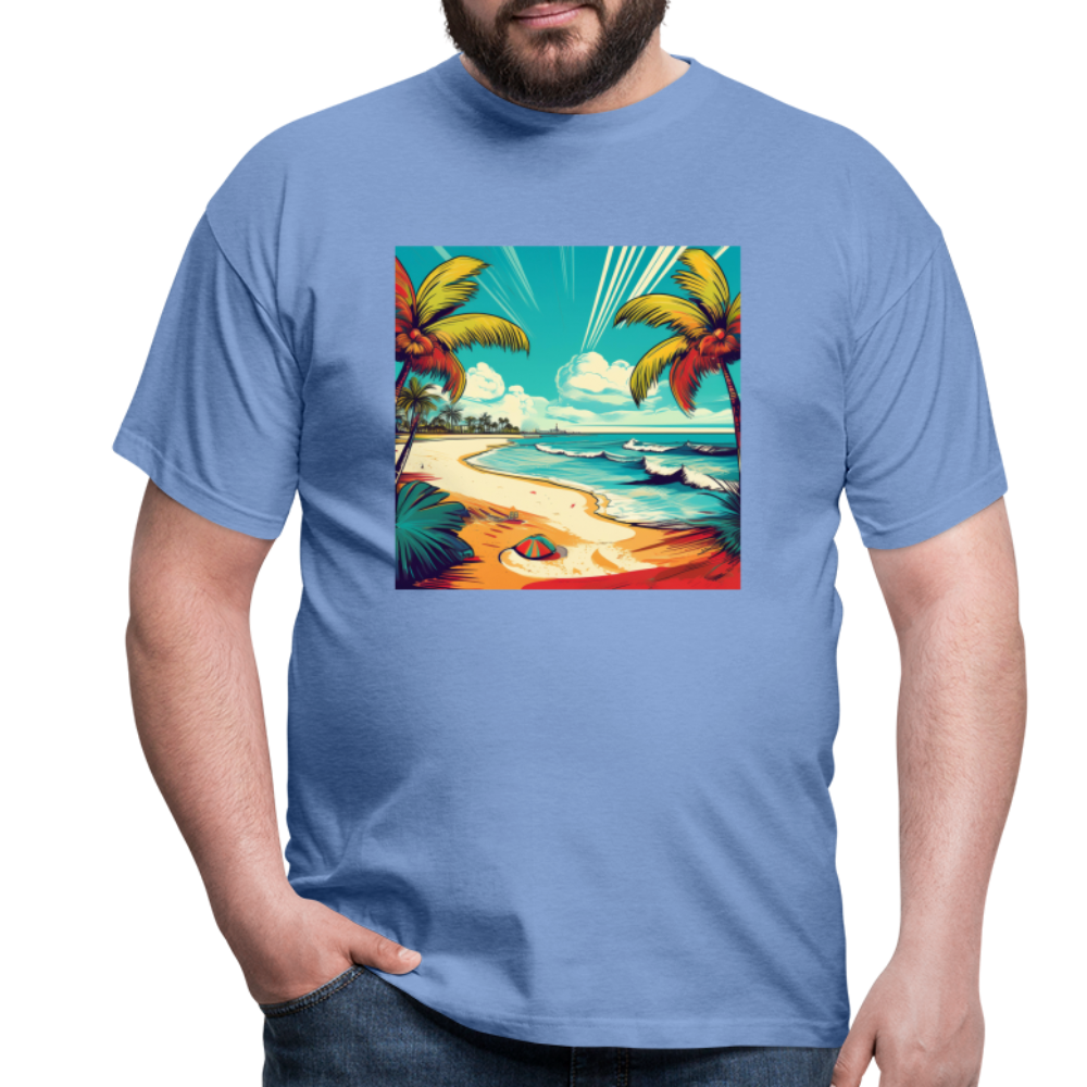 T-Shirt Mexico "Paradise Tulum" - carolina blue