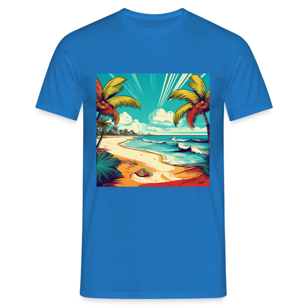 T-Shirt Mexico "Paradise Tulum" - Royalblau