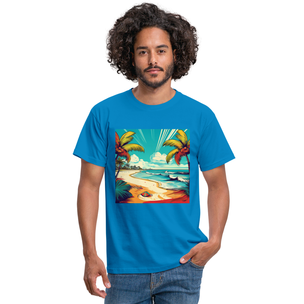 T-Shirt Mexico "Paradise Tulum" - Royalblau