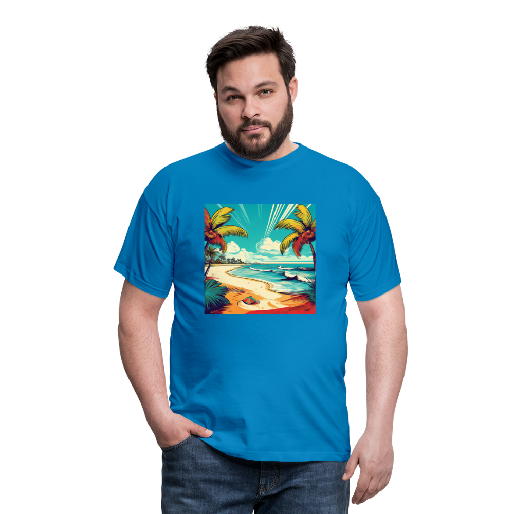 T-Shirt Mexico "Paradise Tulum" - Royalblau