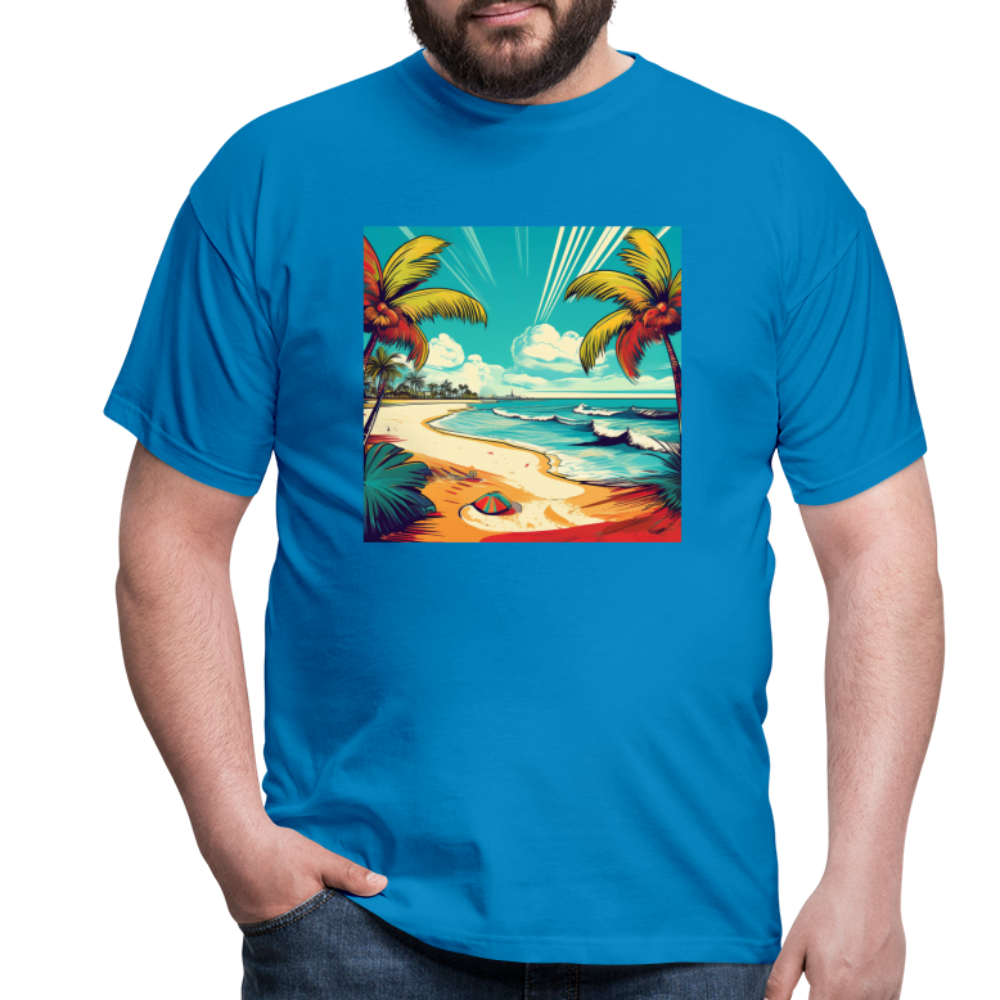 T-Shirt Mexico "Paradise Tulum" - Royalblau