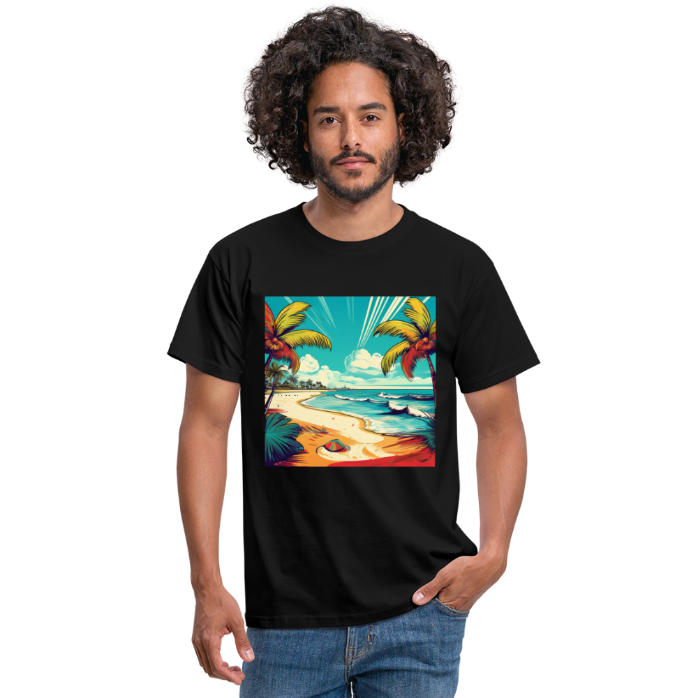 T-Shirt Mexico "Paradise Tulum" - Schwarz