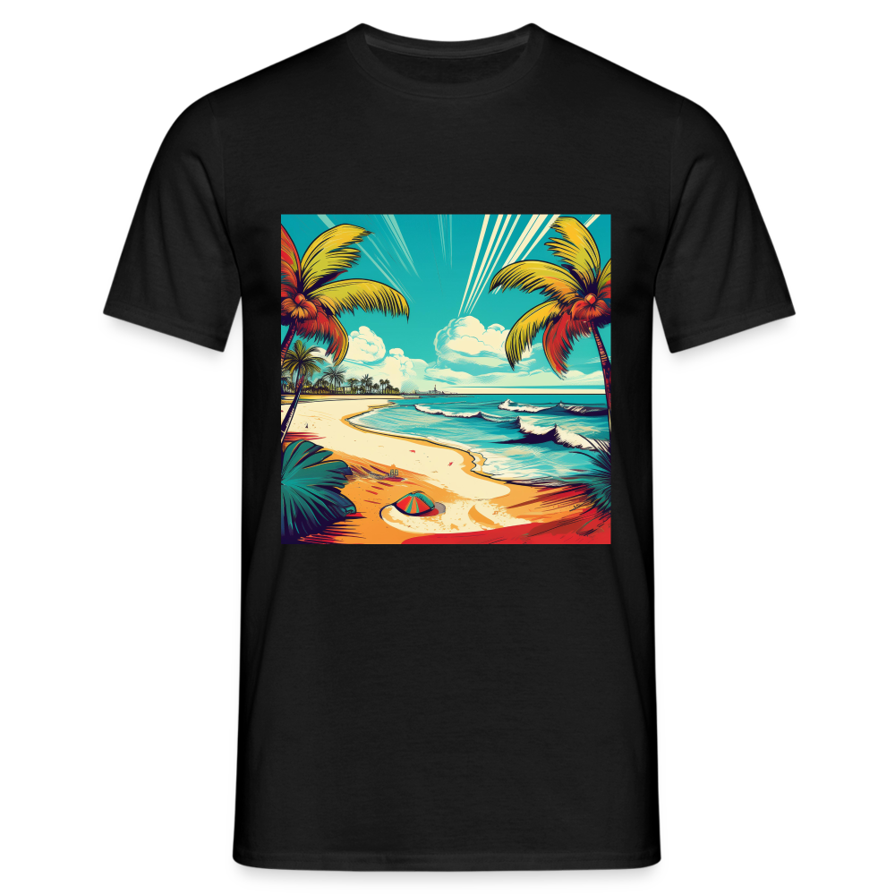 T-Shirt Mexico "Paradise Tulum" - Schwarz