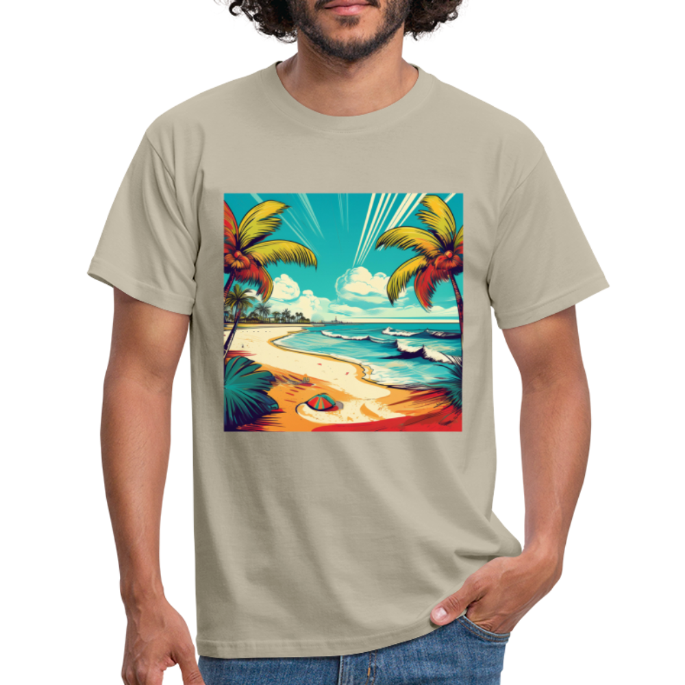T-Shirt Mexico "Paradise Tulum" - Sandbeige