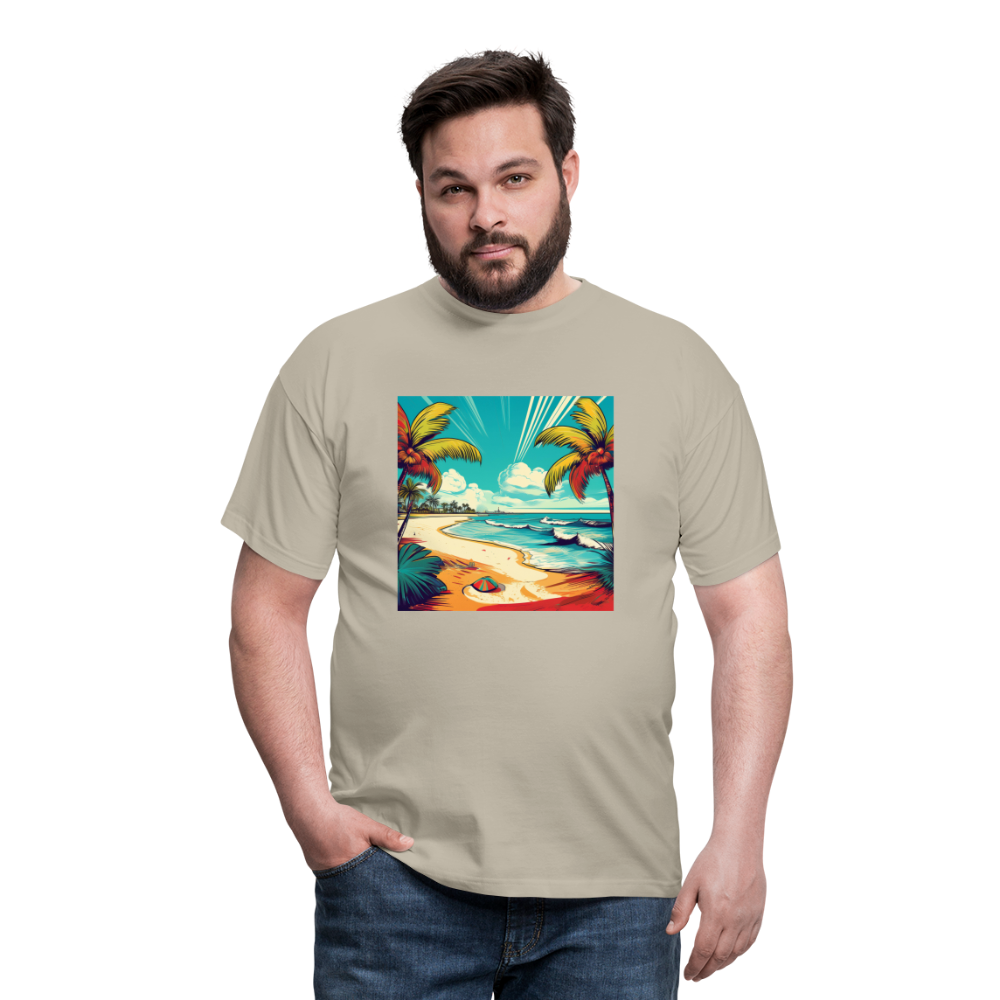 T-Shirt Mexico "Paradise Tulum" - Sandbeige